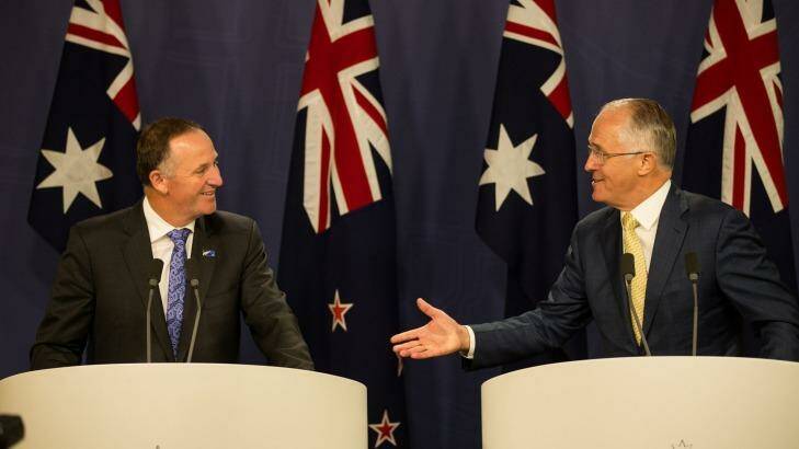 News. NZ PM John Key Visit and Malcolm Turnbull joint press conference. Photo by Edwina Pickles. Taken on 19th Feb 2016.