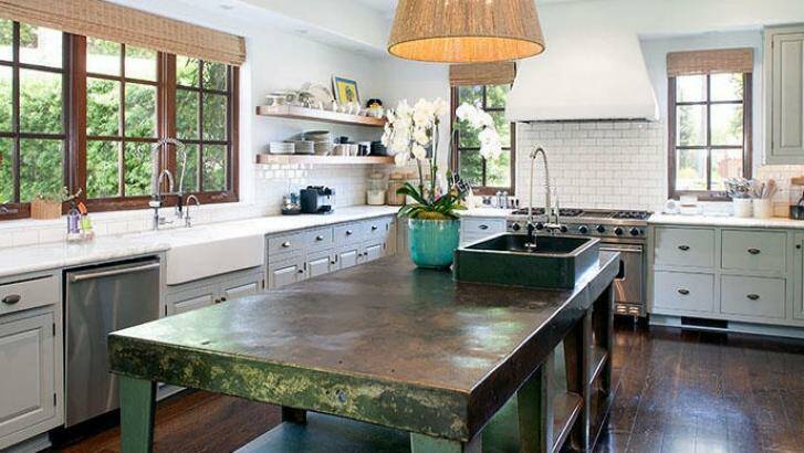 Quite a meal: Complementing the eat-in kitchen, there is also a vegetable garden. Photo: David Offer Fine Homes