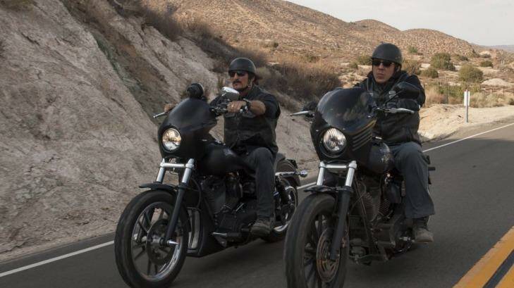 Overlooked ... Kim Coates, as Tig, and Theo Rossi as Juice in <i>Sons of Anarchy</i>. 