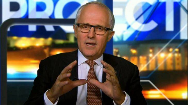 Malcolm Turnbull had some advice for Leigh Sales and other journalists on interviewing style. Photo: Channel Ten