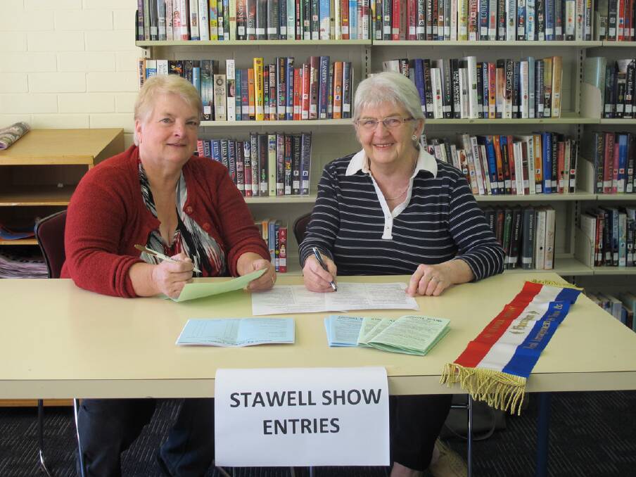 Lyn Keller and Cath Holden will be at the Stawell Library to take Show entries and memberships next week.