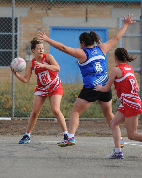 Ararat defender Harmony Newman continued her impressive run of form during last weekend s clash with Minyip/Murtoa. Picture: PAUL CARRACHER