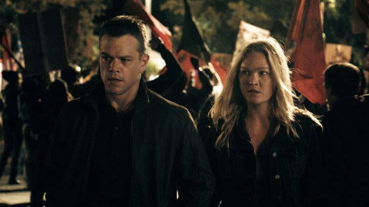 Matt Damon and Julia Stiles in the film <i>Jason Bourne</i>. Photo: Universal
