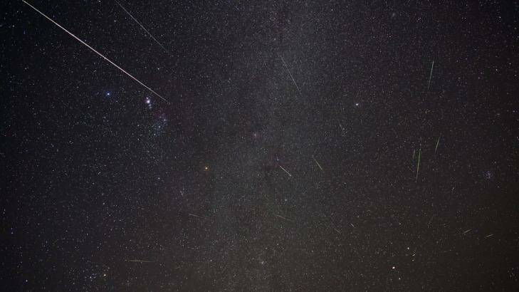 The previous meteor shower which, at its peak, produced 30 to 40 shooting stars an hour. Photo: Phil Hart