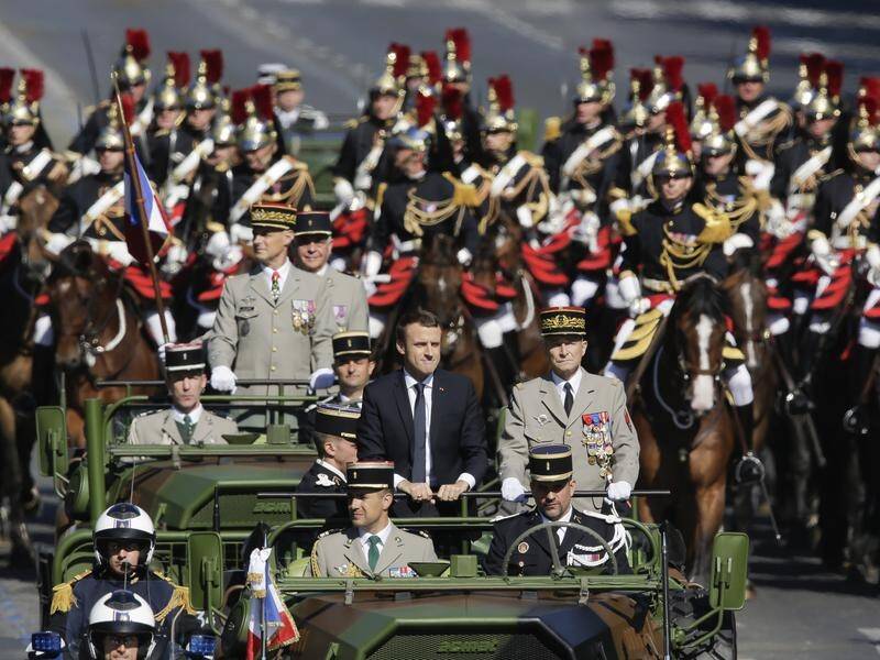 Donald Trump wants a US parade similar to French President Emmanual Macron's Bastille Day events.