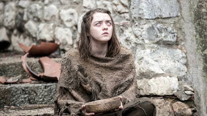 We're begging you, please don't steal this show: Arya Stark on the streets of Braavos in season 6 of Game of Thrones. Photo: Supplied