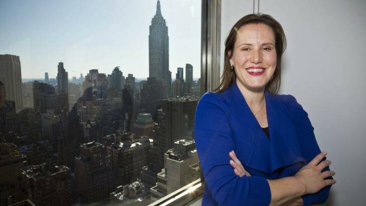 Assistant Treasurer Kelly O'Dwyer pictured in New York earlier this week. Photo: Trevor Collens