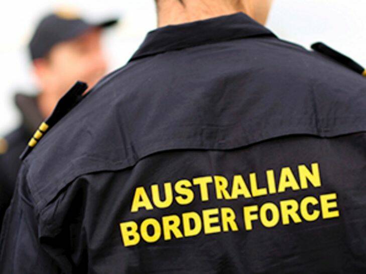 Australian Border Force at Airport for Natalie O'Brien story LOW RES