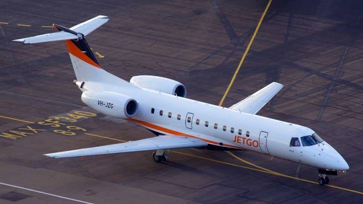 Embraer ERJ135KLs have 37 seats in a 1-2 configuration.  Photo: Supplied