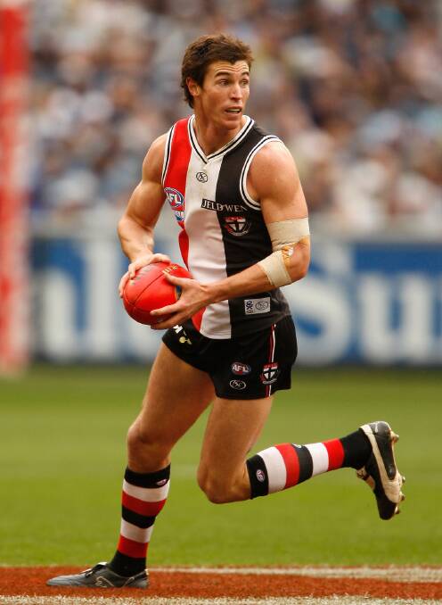 Retired St Kilda footballer Lenny Hayes will be at Stawell's Central Park from 11am on Monday to sign autographs and pose for photos. Picture: AFL PHOTOS