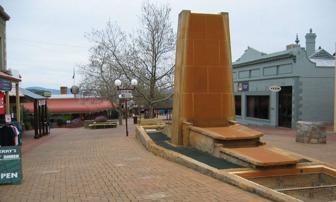 The memorial fountain was a huge part of the former Gold Reef Mall.