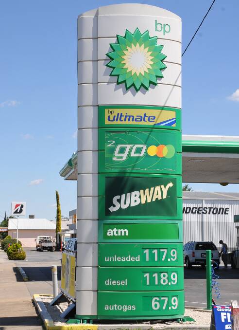 Until Thursday motorists had paid at least 120.9 cents per litre at BP’s Stawell outlet. Picture: BEN KIMBER