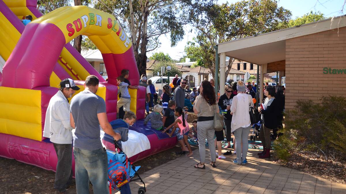 Up to 400 people from all walks of life are estimated to have attended the Stawell Regional Library's Block Party. Picture: MARK McMILLAN. 