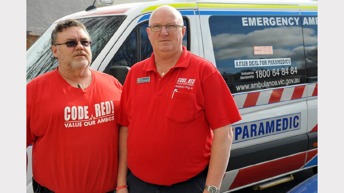 Stawell based paramedics, Ian Jones and Ron Lazones are fighting for a fairer pay deal from the State Government.
