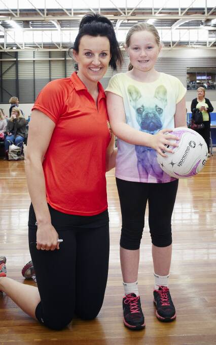 Stawell's Tahlia Hoffmann was among more than 200 junior netballers from across Victoria that had the chance to train alongside Commonwealth Gold Medallist Bianca Chatfield.