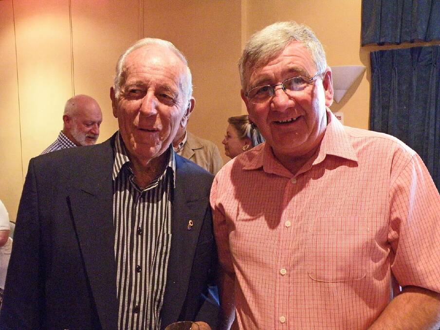 Max Howden (left) and Iain McLean (right) at the Hospital Auxiliary's wine and savoury evening. 