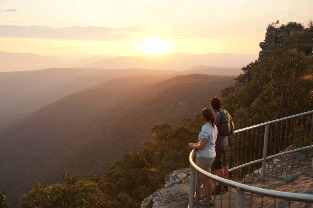 Popular tourist spots in the Grampians, including Reeds Lookout (above), will be available to visitors this weekend. Picture: ROB BLACKBURN