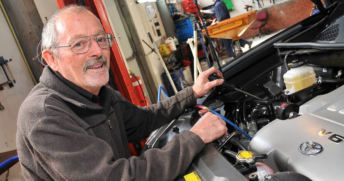 Stawell Toyota mechanic Steve Baird retires on Friday after almost 48 years of continuous service. Mr Baird will turn his attention to one of his favourite past times - competitive running. Picture: KERRI KINGSTON