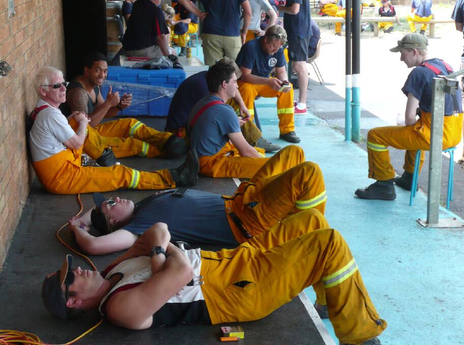 Weary firefighters worked for days to protect numerous communities from fire during the 2014 Grampians and Black Range emergencies. Picture: BEN KIMBER