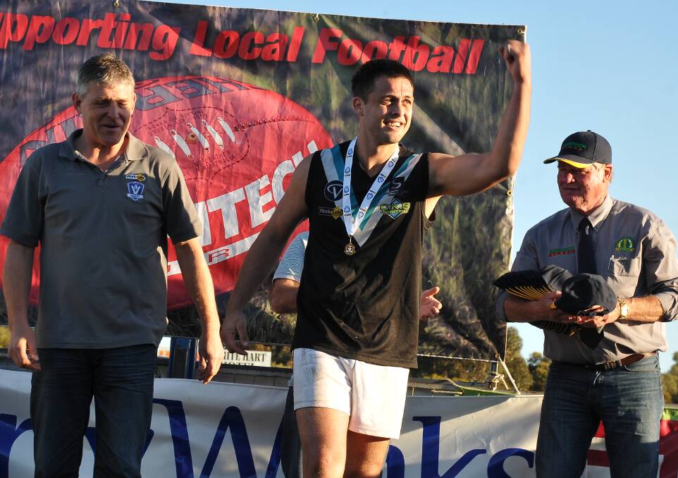 Always one step ahead or one step clear, Whitehead looked in a league of his own and was a clear favourite for the VCFL best on ground medal. Picture: MARK McMILLAN