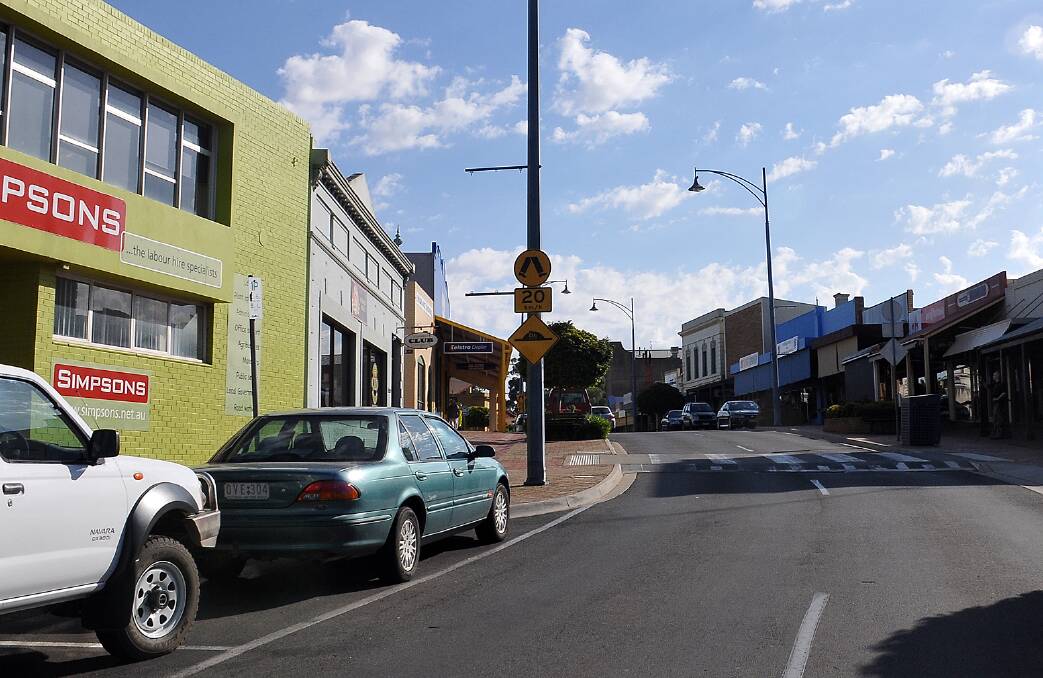 Parallel parking is a feature of the Main Street, with four speed humps and a 20 km/h speed limit for vehicles travelling the bitumen. 