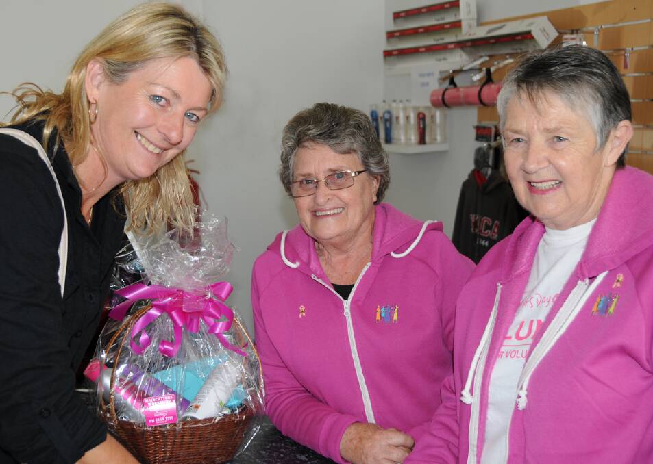 Stawell will host its first ever Mother's Day Classic Sunday, raising funds for breast cancer research. Northern Grampians Shire councillor, Karen Hyslop (left) is pictured signing up for the event, alongside organisers Pam Byron and Merrilyne Middleton.