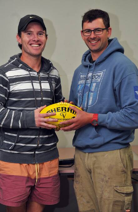 CKS Swifts joint premiership coaches from season 2014 Paul Hanns and Ben Martin.