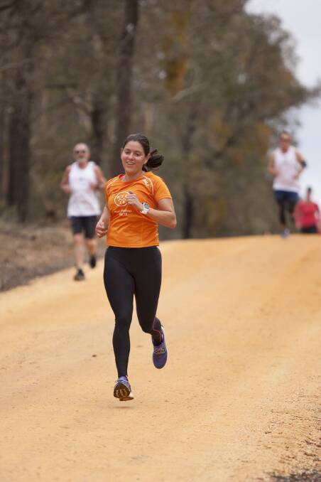 Matilda Iglesias runs clear in the five kilometre Stawell Cross Country event. Picture: Contributed