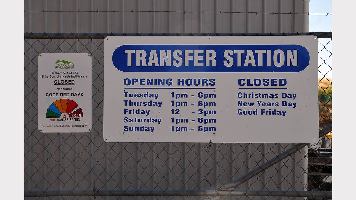 Fee changes are being implemented at Transfer Stations in the Northern Grampians Shire from today.
