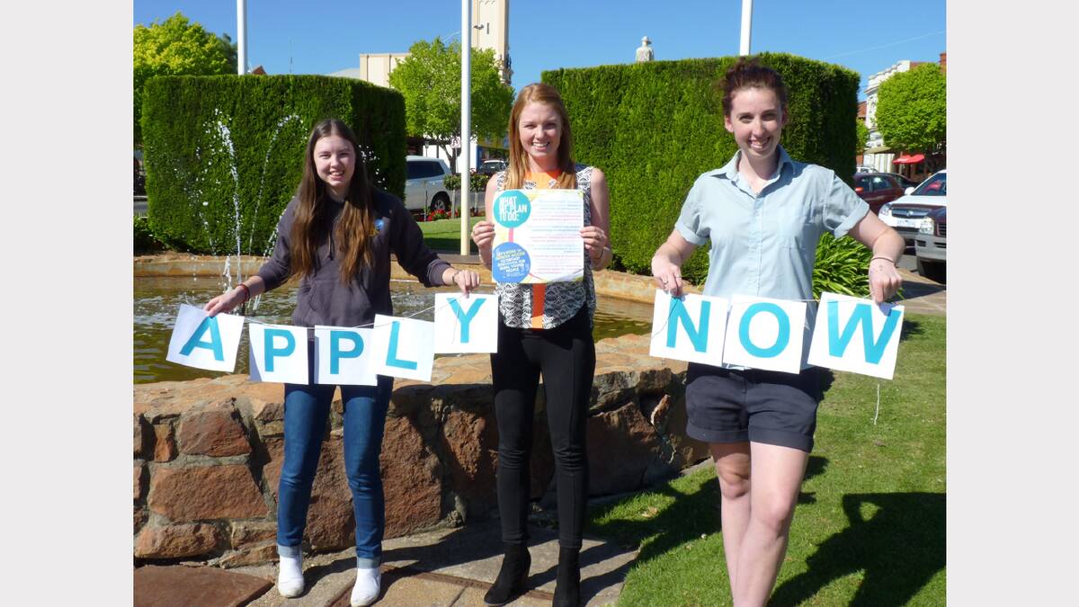 Current Youth Action Council members, Kimberley, Lauren and Lily encourage youth to nominate for the Northern Grampians Shire Youth Action Council.