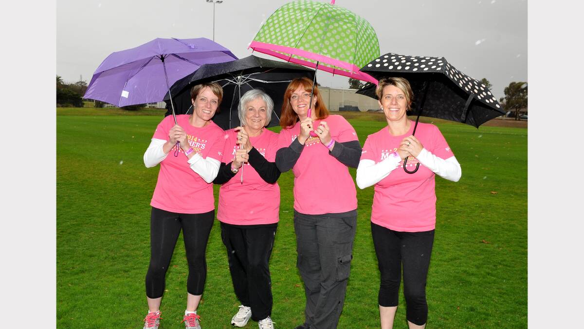 Pictured supporting the Mother's Day Classic L-R Jacinta Smith, Sandra Smith, Sharna Croft and Denika Morrow.