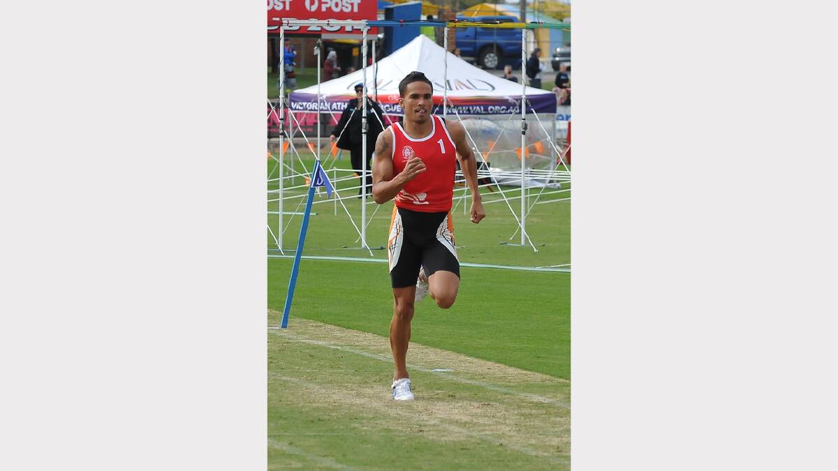 John Steffensen competed in the 550 metre event at Stawell.
