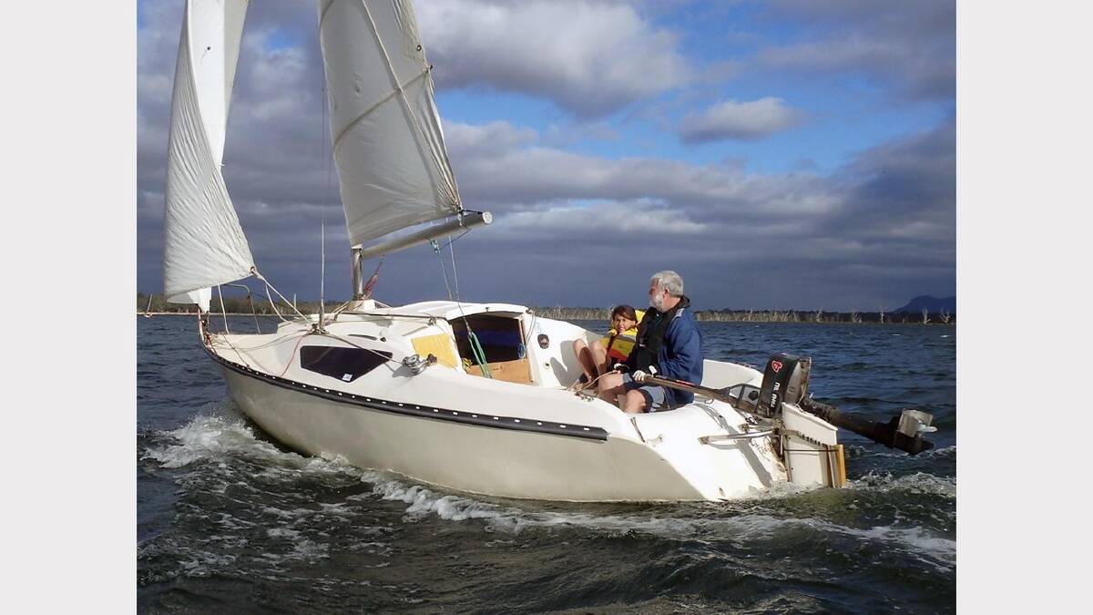Skipper Leigh Edwards and crew member Casey Knight were winners of the Stawell Yacht Club's final race of the season.