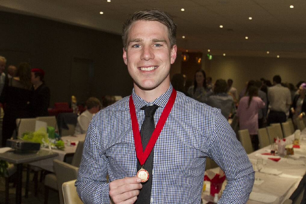Midfielder Daniel Mendes capped off a brilliant debut season with the Ararat Rats by winning the Olver Memorial Medal on Friday night. The 2014 recruit took out the senior best and fairest in convincing fashion by 34 votes. Picture: PETER PICKERING