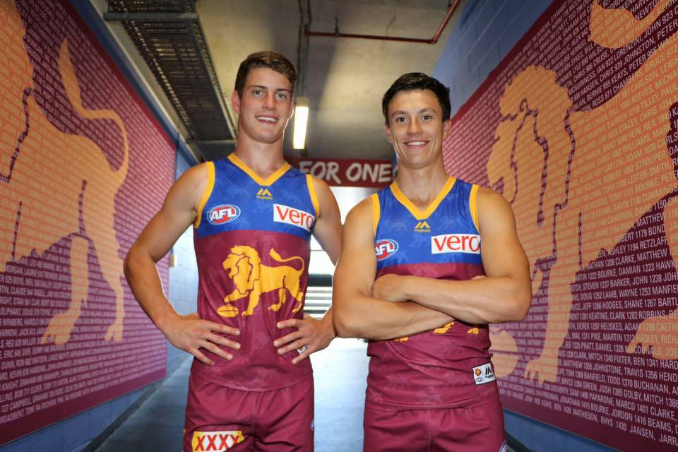 NEXT LEVEL: Jarrod Berry and Hugh McCluggage debuted alongside each other against St Kilda on Sunday. Picture: BRISBANE LIONS