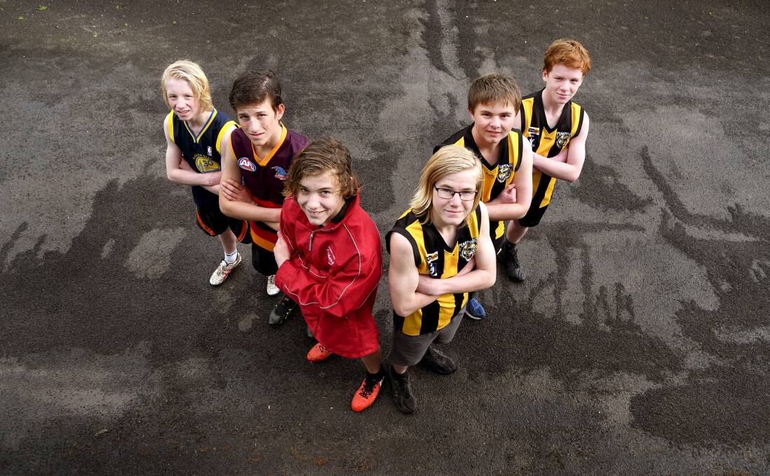 HISTORY: Taylors Lake's Riley Hall, Codi Kenny and Billy Taylor will face off against Pimpinio'sCody Helyar, Dylan Thompson and Dylan Thomas in the under-14 grand final. Picture: SAMANTHA CAMARRI