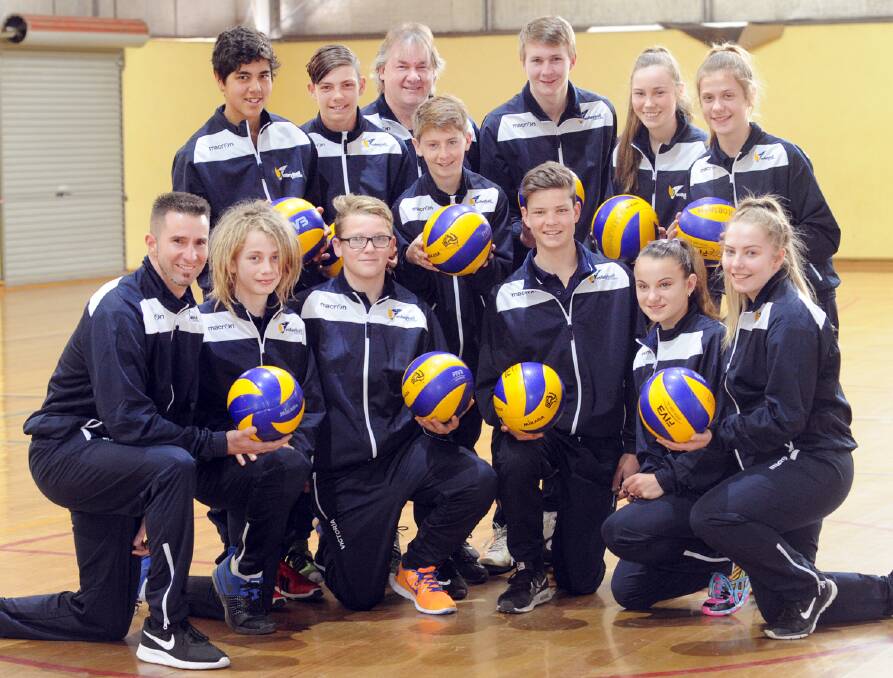 REPRESENT: A range of Horsham Volleyball Association players ready to depart for the Australian Junior Volleyball Championships where they will test their skills. Picture: PAUL CARRACHER