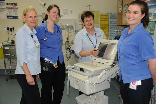 Pictured at the Stawell Hospital are Sue Campigli, Clare Egan, Jenny Farrer and Melissa Marshall. 