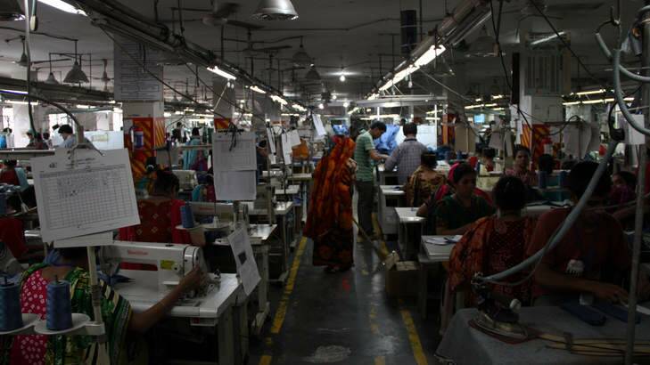 Making clothes for KMart: workers at Stitchwell Designs. Photo: Ben Doherty