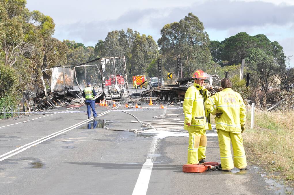 The Western Highway will remain closed for most of the day.