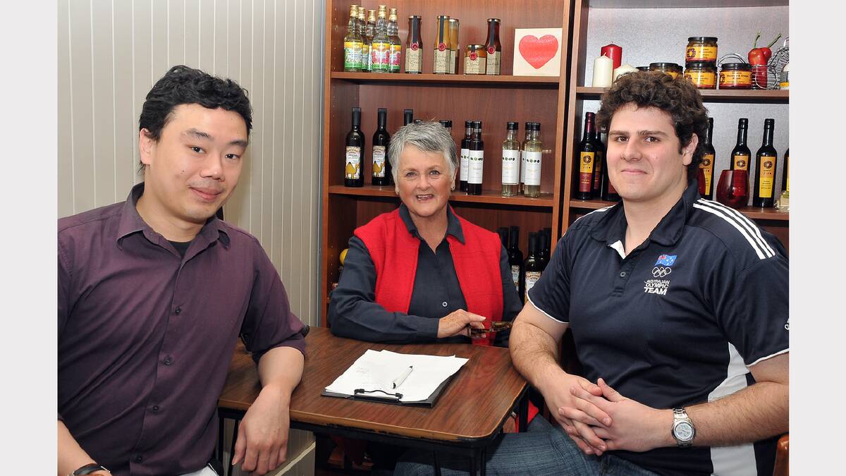 Mentor Meg Blake (centre) is pictured with Allan Lim (left) a third year medical student at Stawell Regional Health and Cody Passier, now a third year student.