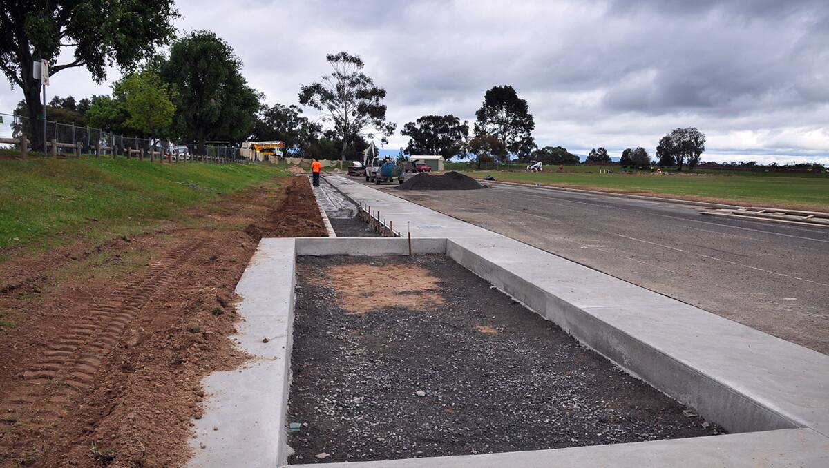 Work on the North Park running track is progressing on schedule with the track to be re-opened in October. Picture: KERRI KINGSTON 