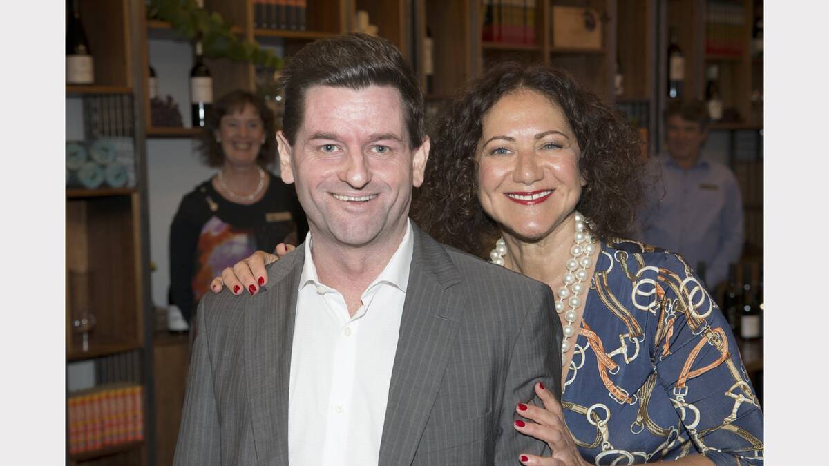 David Wheaton and Rachel Berger at the launch of the Grampians Grape Escape.