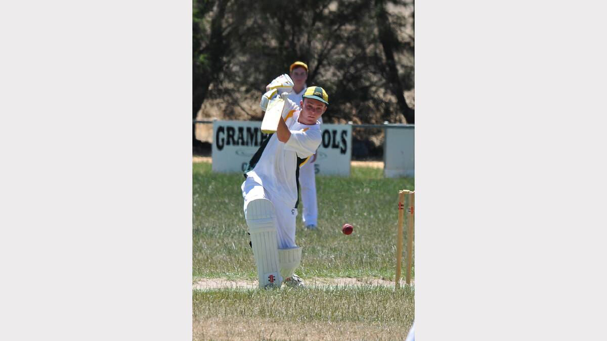 Zac Chisholm hits more runs for Navarre in the Grampians Cricket Association on Saturday.