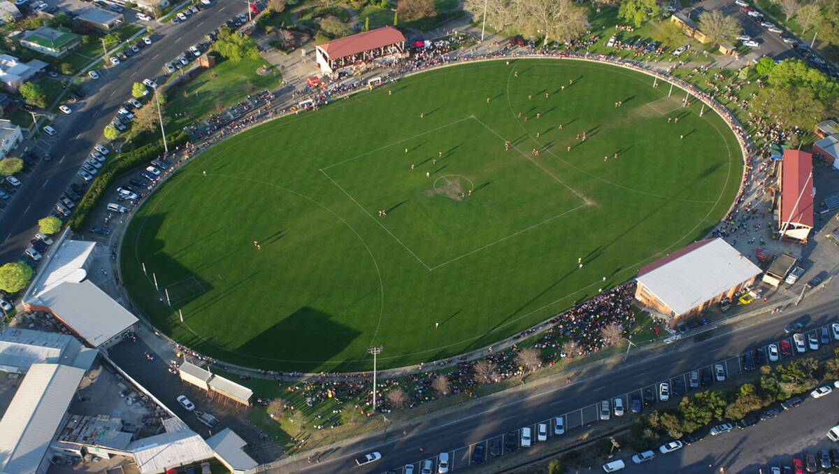 It was standing room only at Stawell's Central Park on Saturday, with the Wimmera Football League grand final attracting a record crowd. Many described the crowd as being equivalent to an Easter Monday, with people being forced to park their cars hundreds of metres from the ground. Picture: ROB STEWART AND ZANE SMITH.