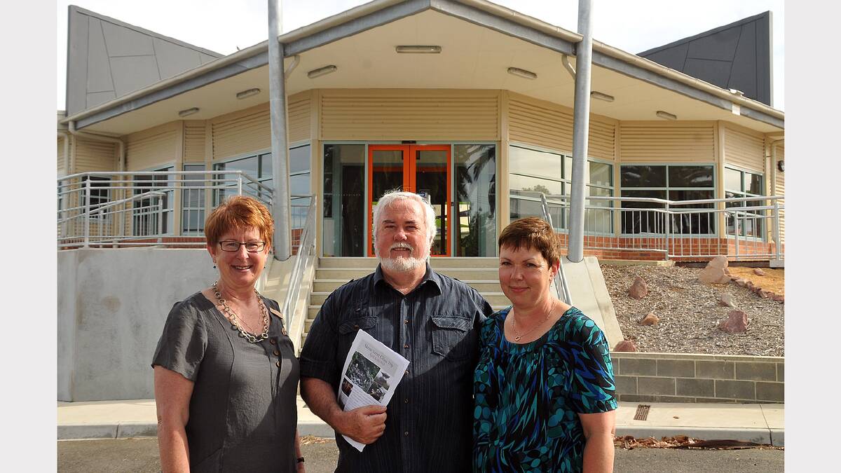 Pictured planning for the China trip L-R Skene Street principal Robyn Anyon with Clyde and Lois Humphries.