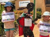 SUPERHERO: Sisters Erin and Matilda had a great time completing the treasure hunt course while raising funds for the charity. Picture: CONTRIBUTED
