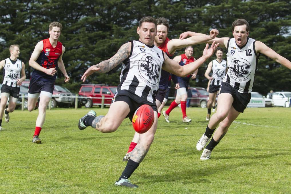 KICKING GOALS: Wickliffe Lake Bolac have been premiers six times since the turn of the millennium. Picture: FILE