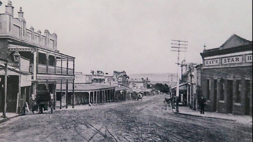 BACK IN THE DAY: The Star Hotel (far right) before it was bought by the Stawell Club in 1920. Picture: STAWELL HISTORICAL SOCIETY