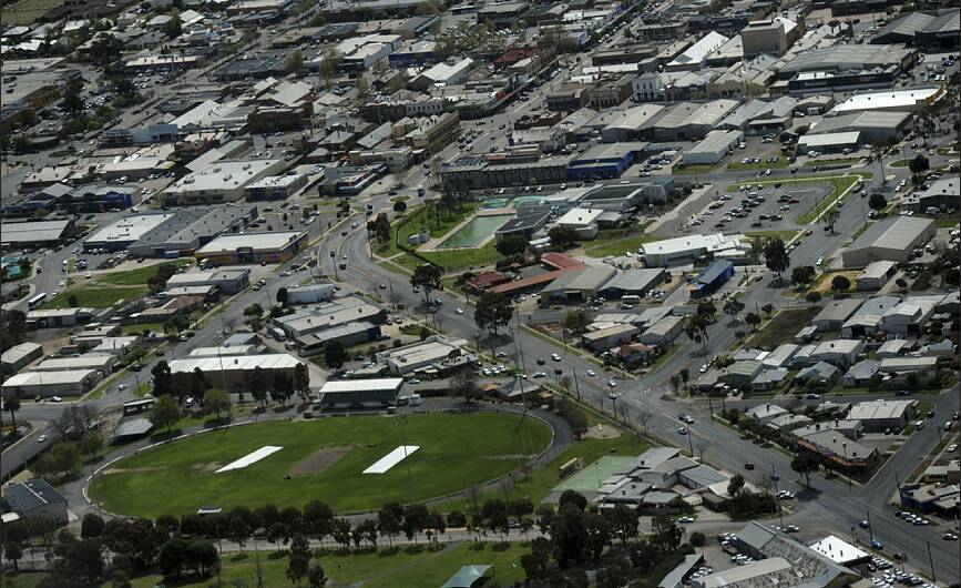 RENTAL STRESS: An aerial shot of Horsham. Picture: FILE